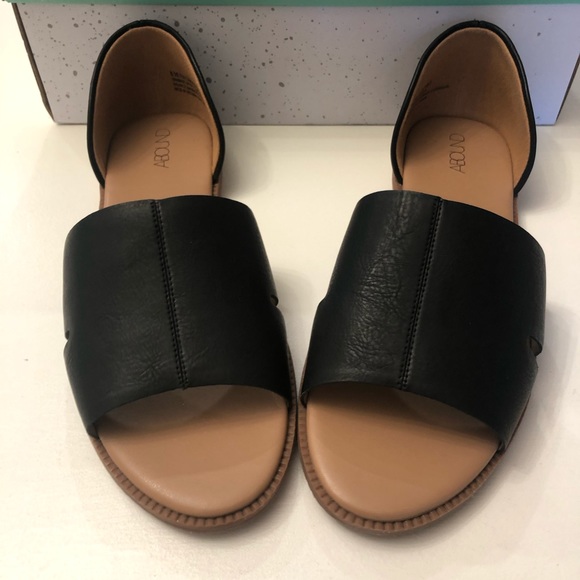 Nordstrom Abound Leni leather open toe flat - Picture 5 of 9